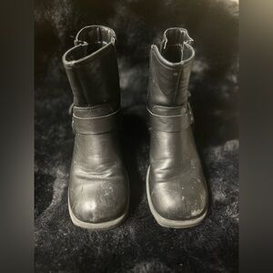 Kids Black Ankle Boots